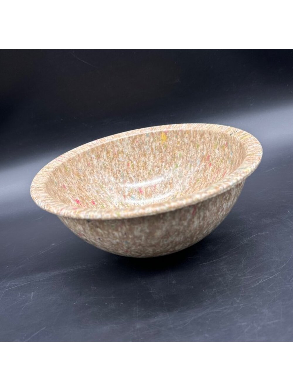 Vintage Melamine Confetti Bowl Mid Century Modern 1960s Retro Brookpark USA